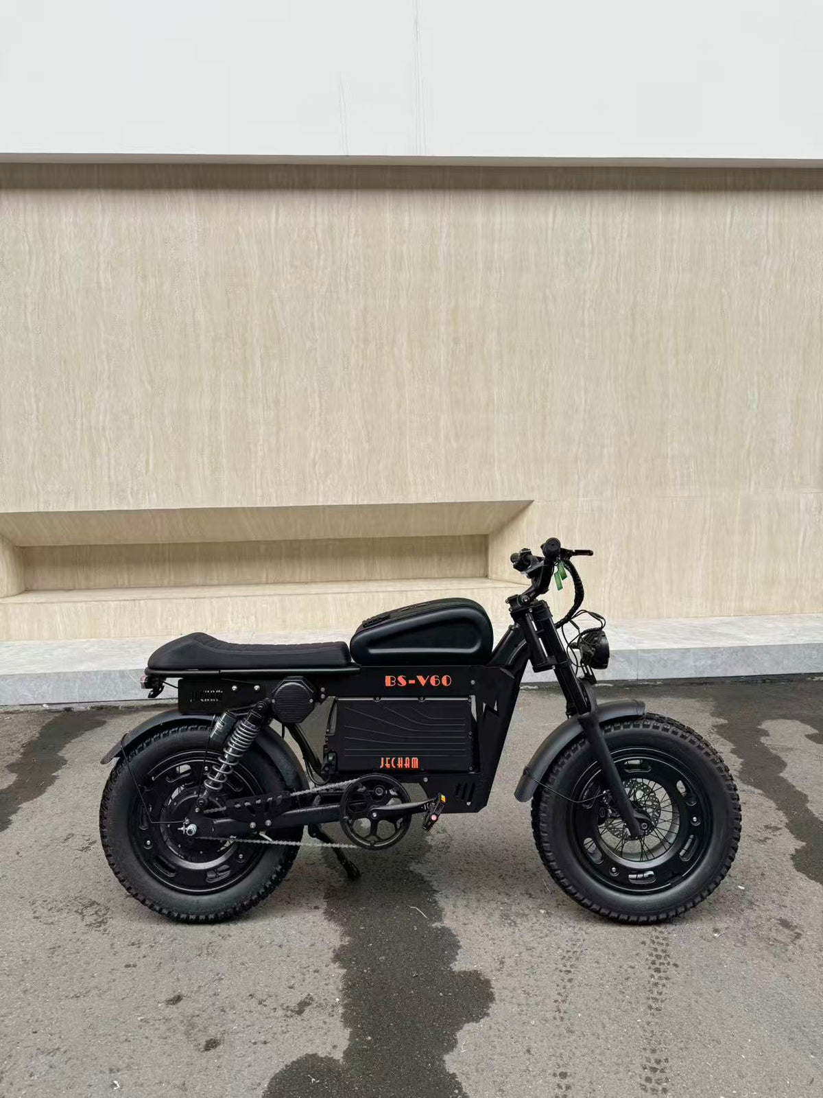 BS-V60 Retro Motorcycle Style Electric Bike – Powerful Vintage E-Bike for Urban & Outdoor Riding