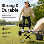 Portable Aluminum Alloy Folding Camping Chair – Lightweight Outdoor Chair for Camping, Fishing, Hiking & Picnics