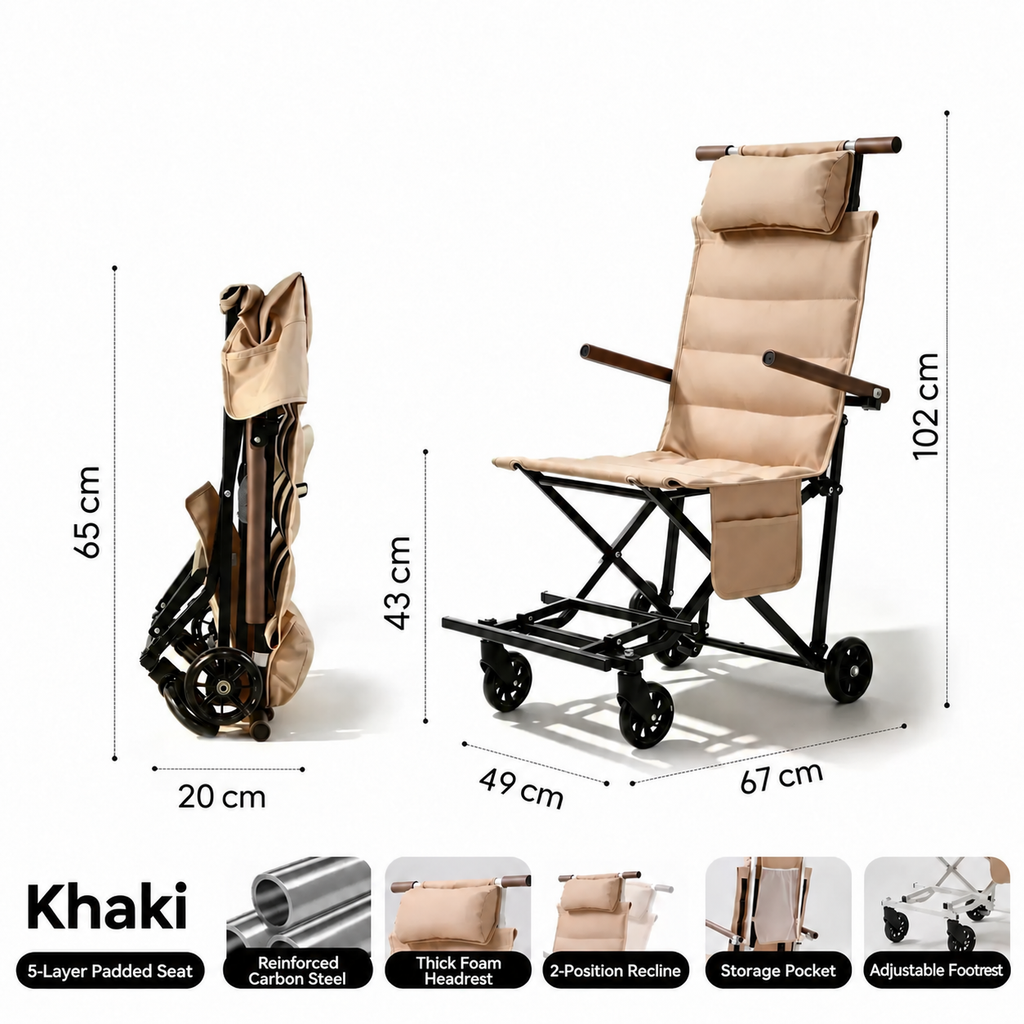 Portable Folding Multifunctional Pushcart For Travel
