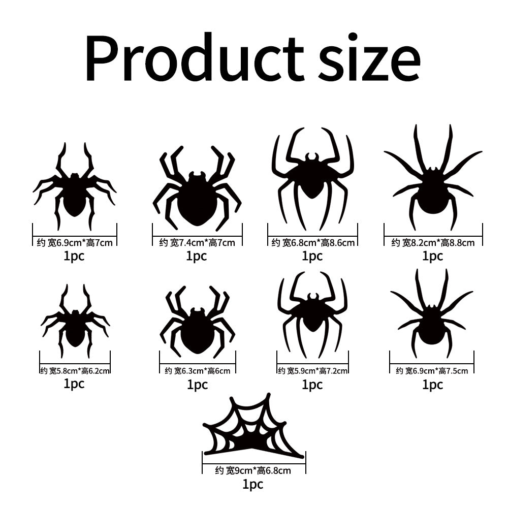 3D Halloween Spider & Bat LED Wall Decorations