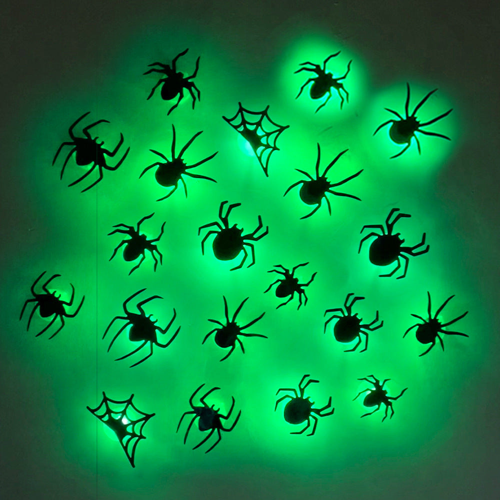 3D Halloween Spider & Bat LED Wall Decorations