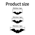 3D Halloween Spider & Bat LED Wall Decorations