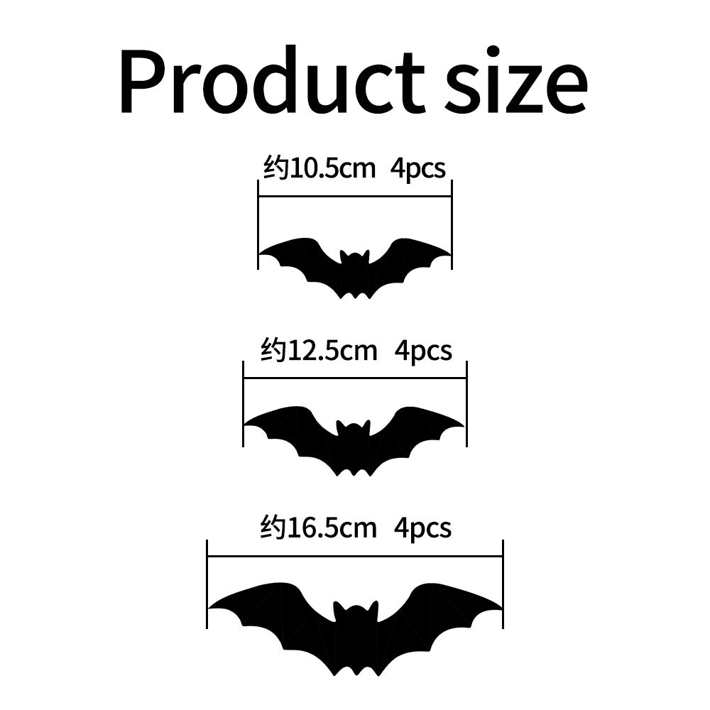 3D Halloween Spider & Bat LED Wall Decorations
