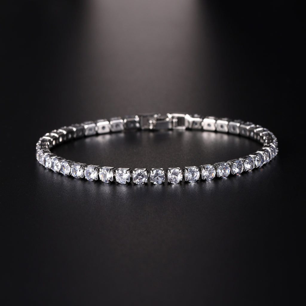 Classic Sparkle Tennis Bracelet – 17 cm