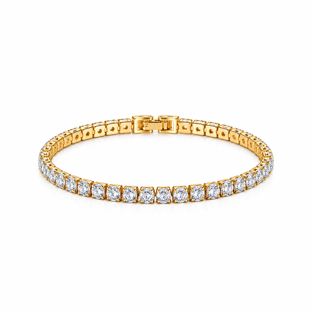 Classic Sparkle Tennis Bracelet – 17 cm