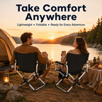 Portable Aluminum Alloy Folding Camping Chair – Lightweight Outdoor Chair for Camping, Fishing, Hiking & Picnics