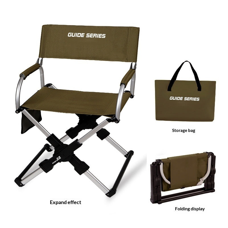 Portable Aluminum Alloy Folding Camping Chair – Lightweight Outdoor Chair for Camping, Fishing, Hiking & Picnics
